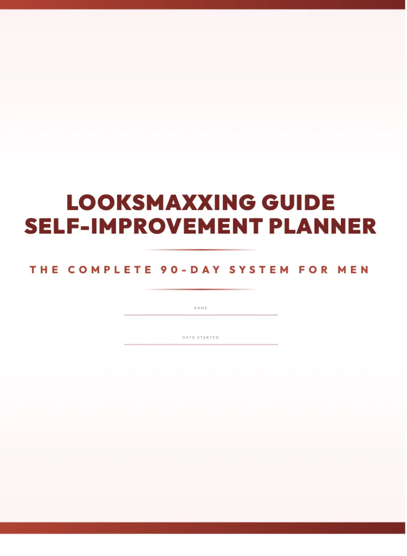 Looksmaxxing workbook cover